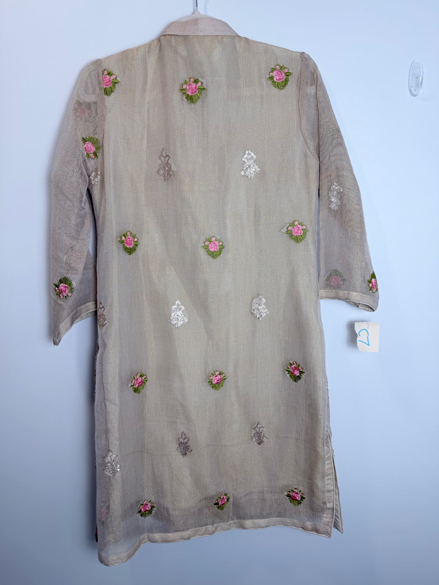 Beige floral Kurta - 40