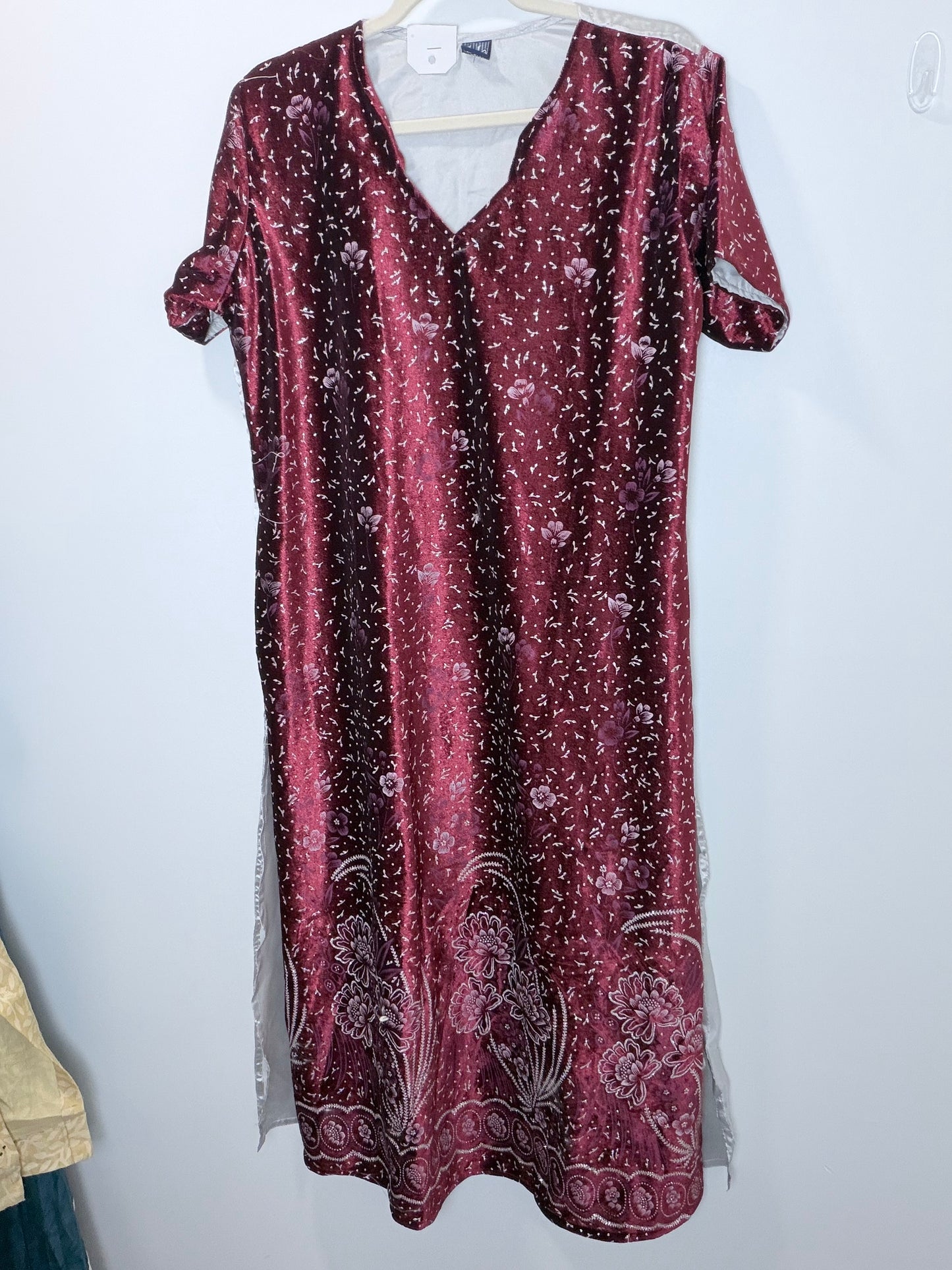 New Maroon glitter Kurta - 42