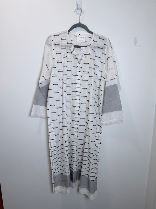 White Black Kurta - 44