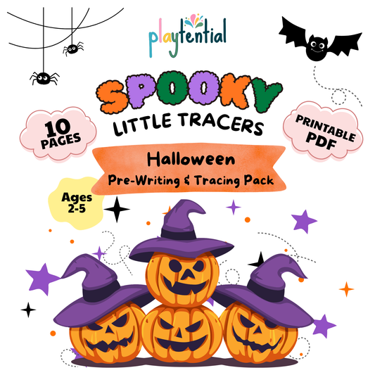 Spooky Little Tracers | Halloween Preschool Printable Activity Pack