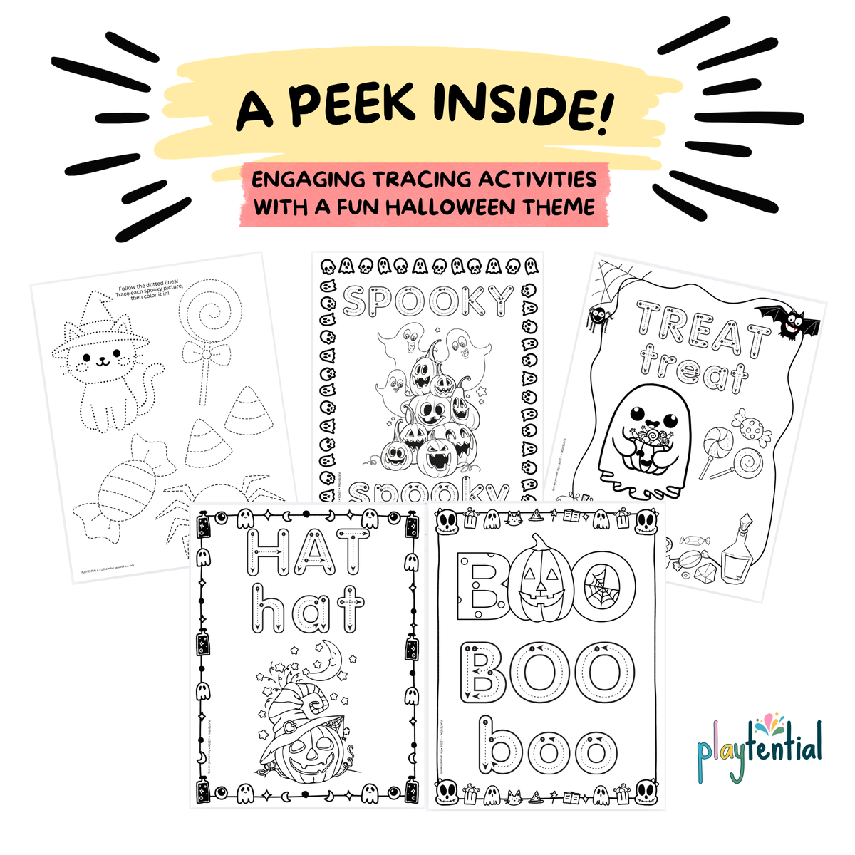 Spooky Little Tracers | Halloween Preschool Printable Activity Pack