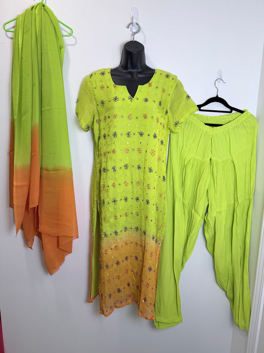 Lime Green Orange - Size 40