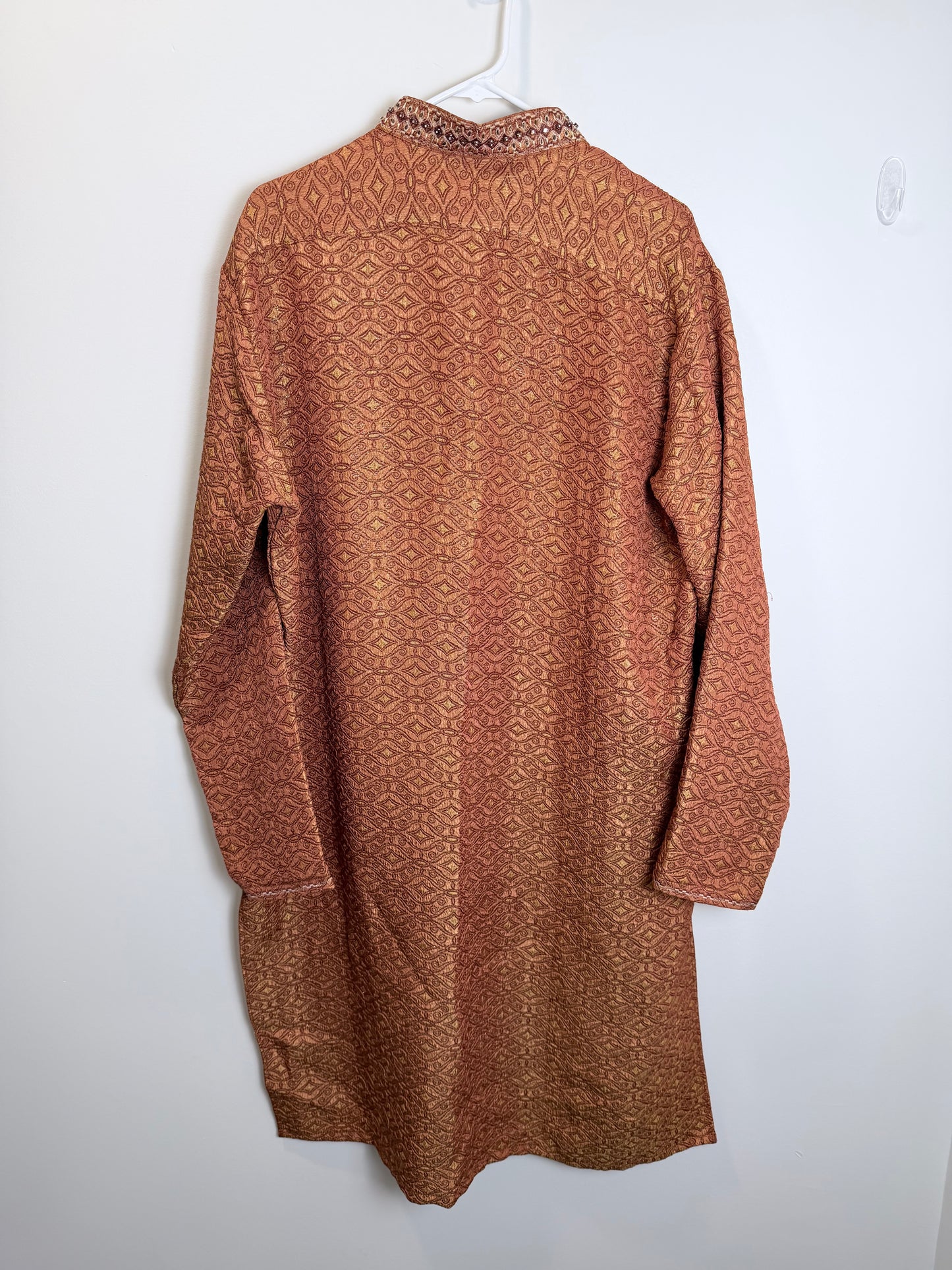 Orange Men’s Kurta - Large