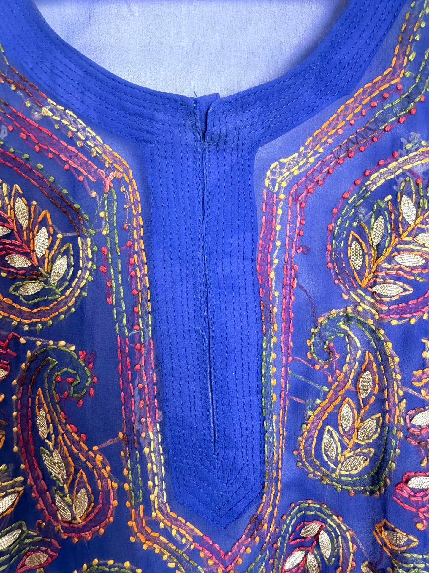 Blue see-through Kurta - 42