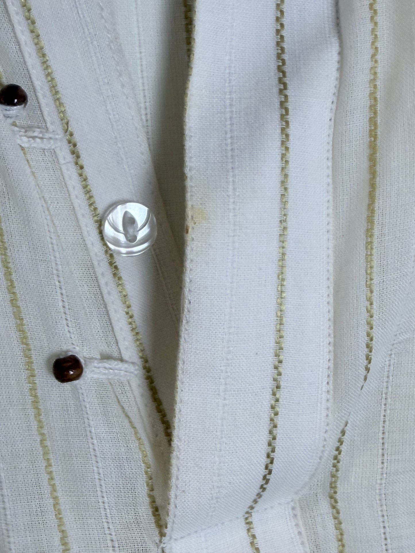 Off white Mens Kurta - Large