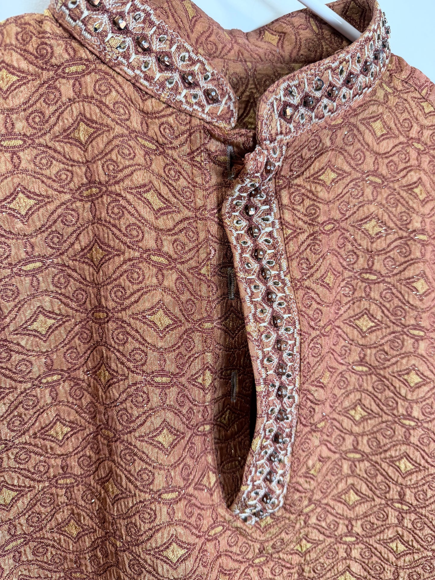 Orange Men’s Kurta - Large