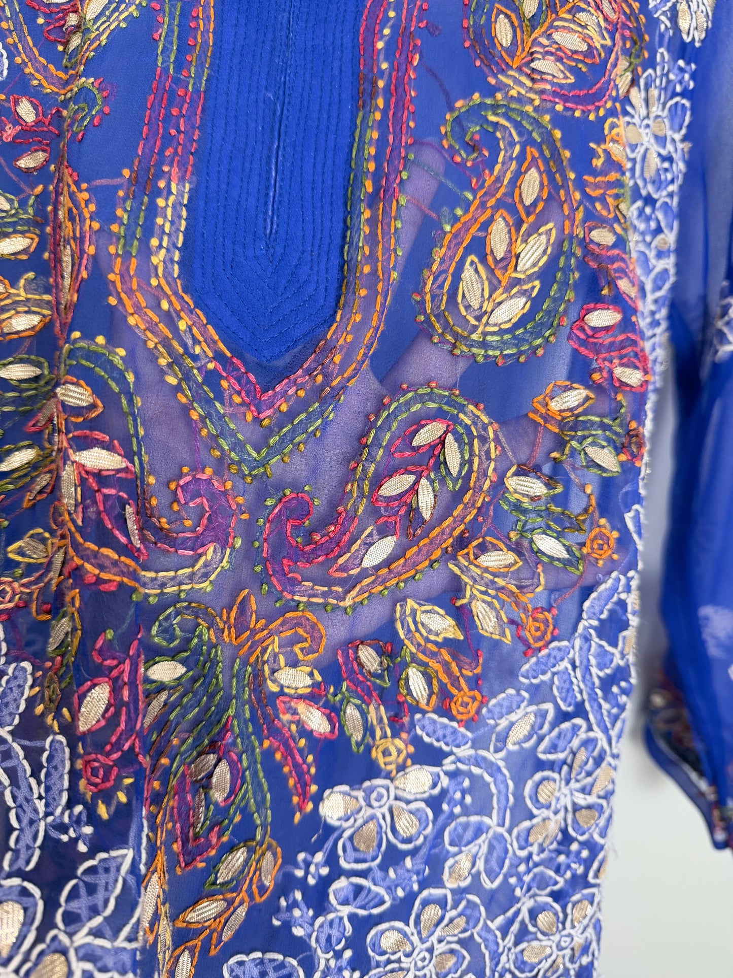 Blue see-through Kurta - 42