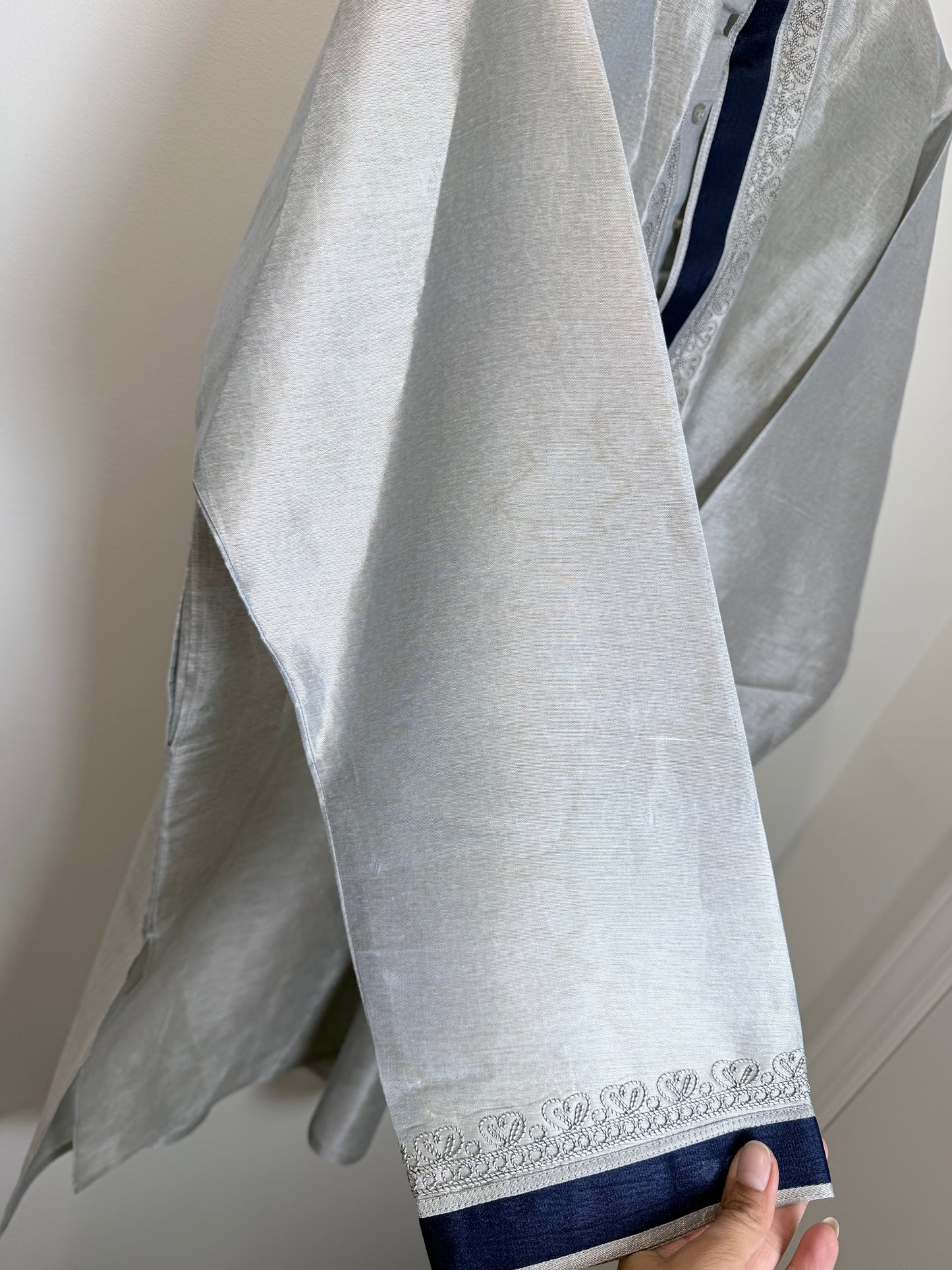 Blue Gray men’s Kurta set - large