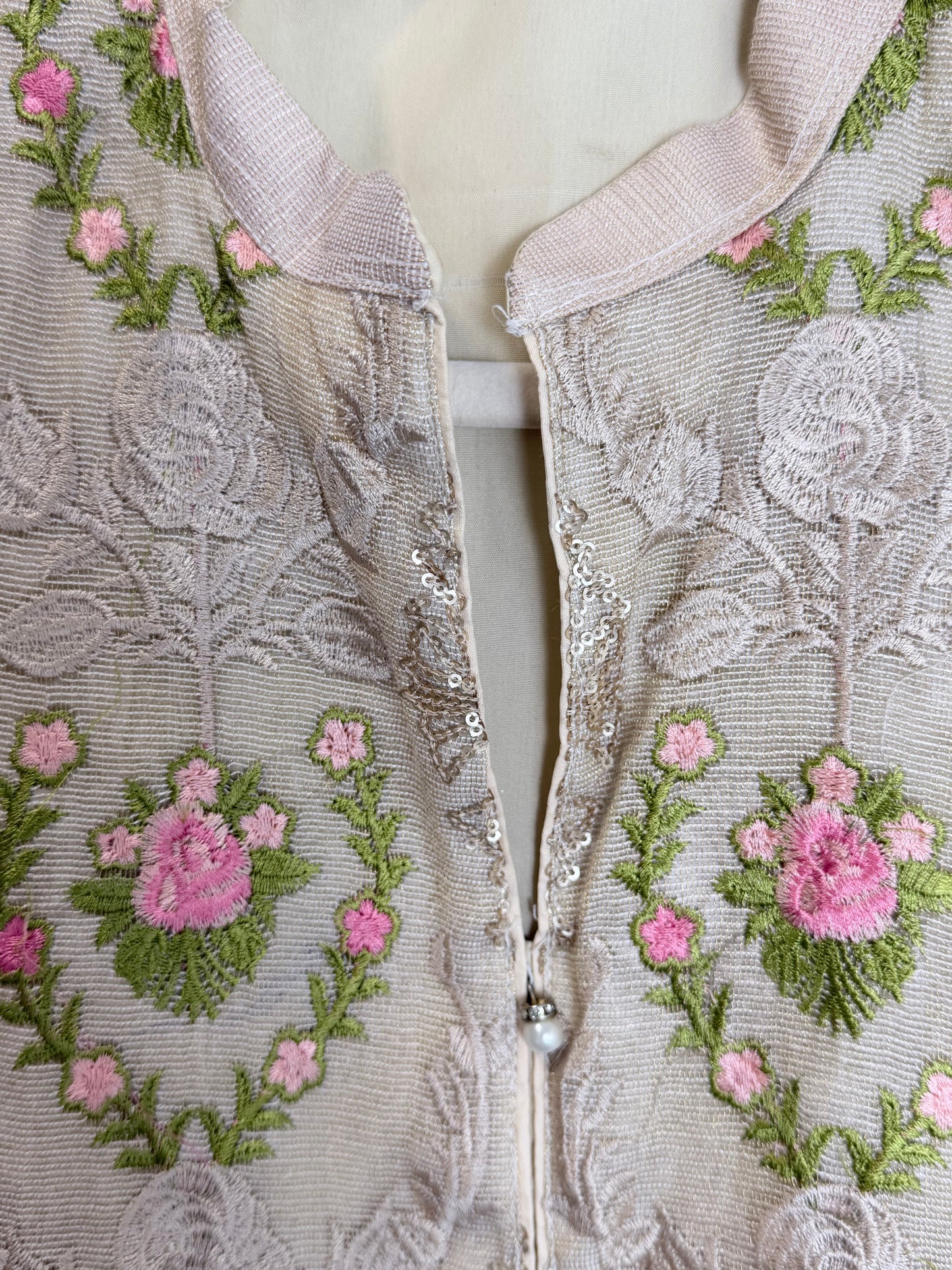 Beige floral Kurta - 40