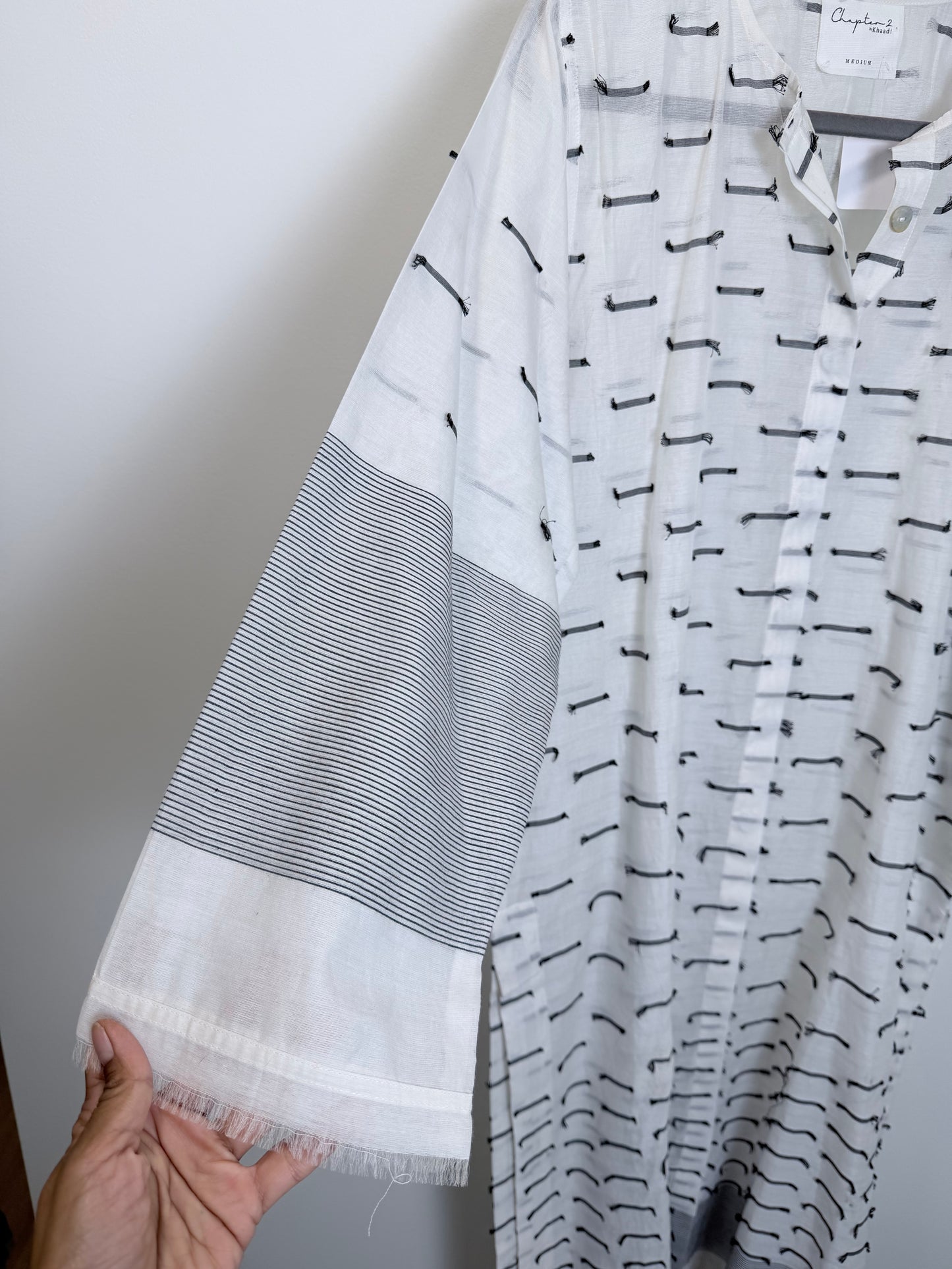 White Black Kurta - 44