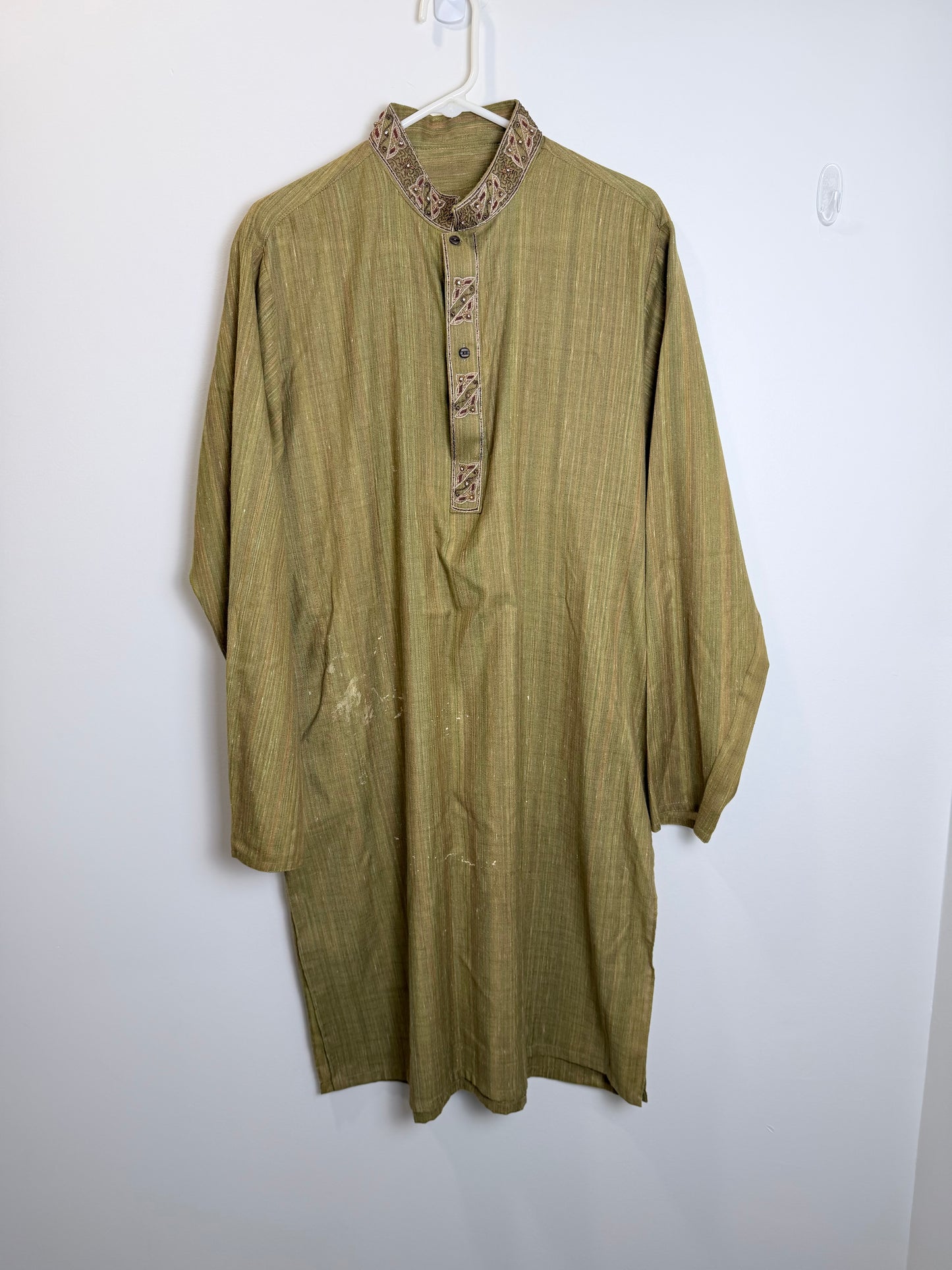 Henna green Men’s Kurta - Large
