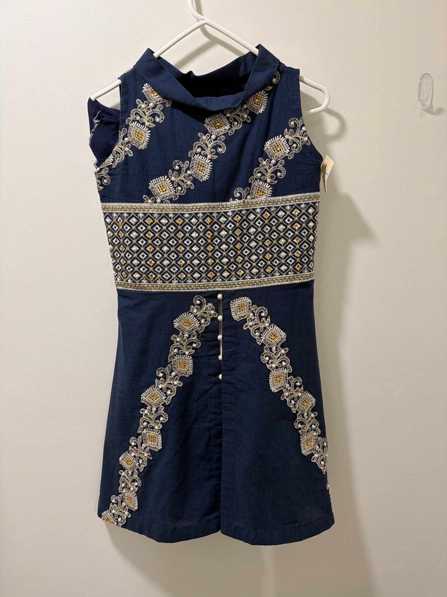 Navy Blue white - 34