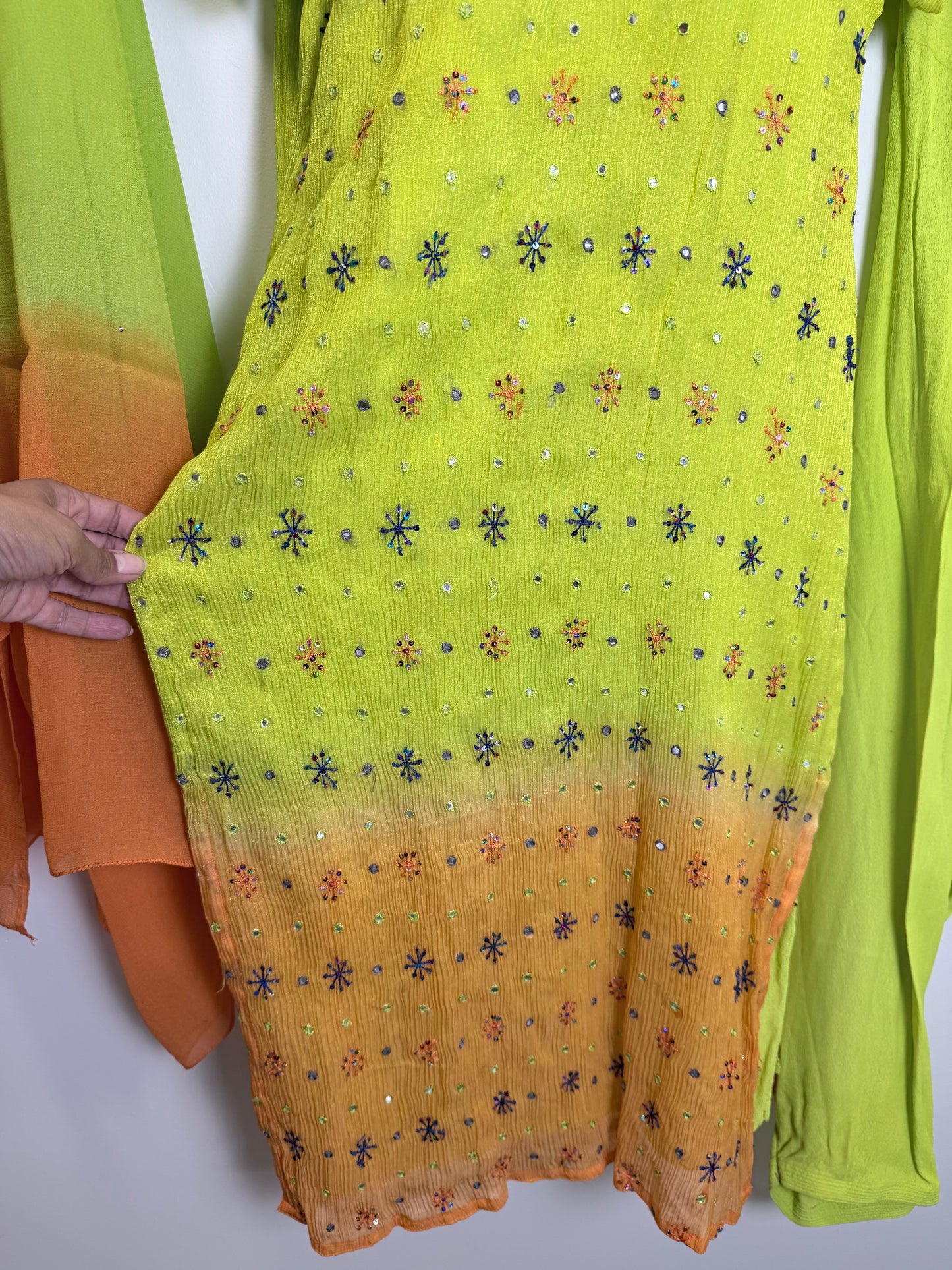 Lime Green Orange - Size 40