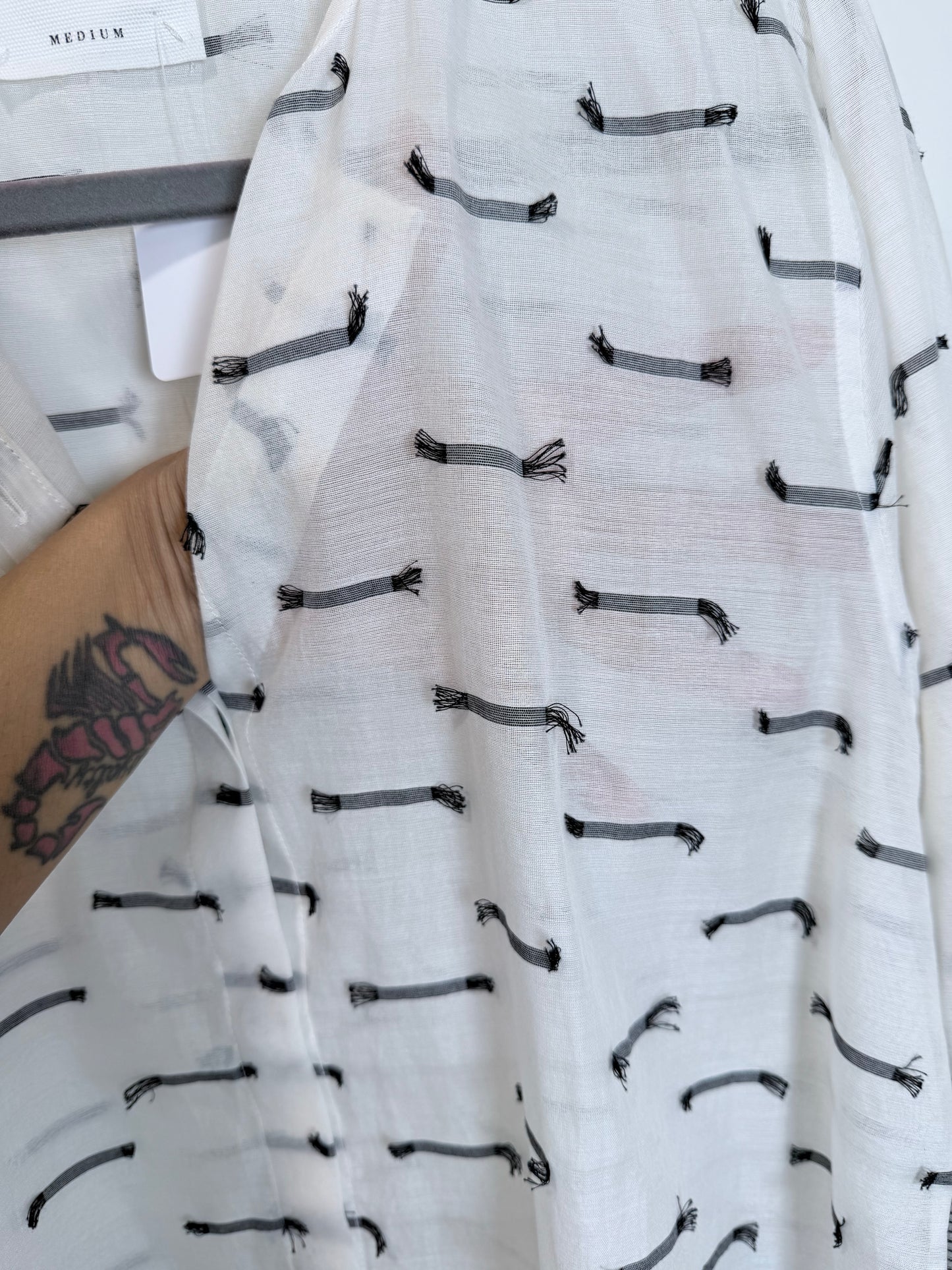 White Black Kurta - 44