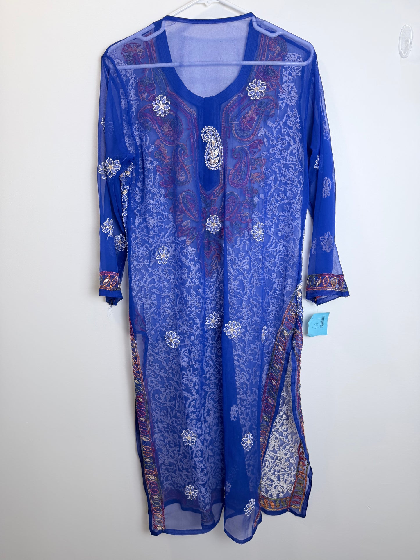 Blue see-through Kurta - 42
