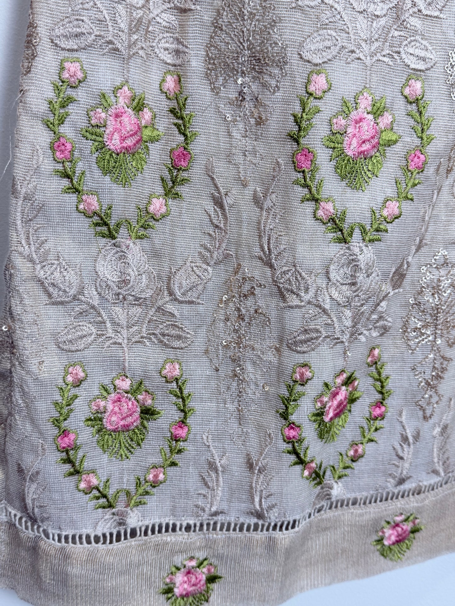 Beige floral Kurta - 40