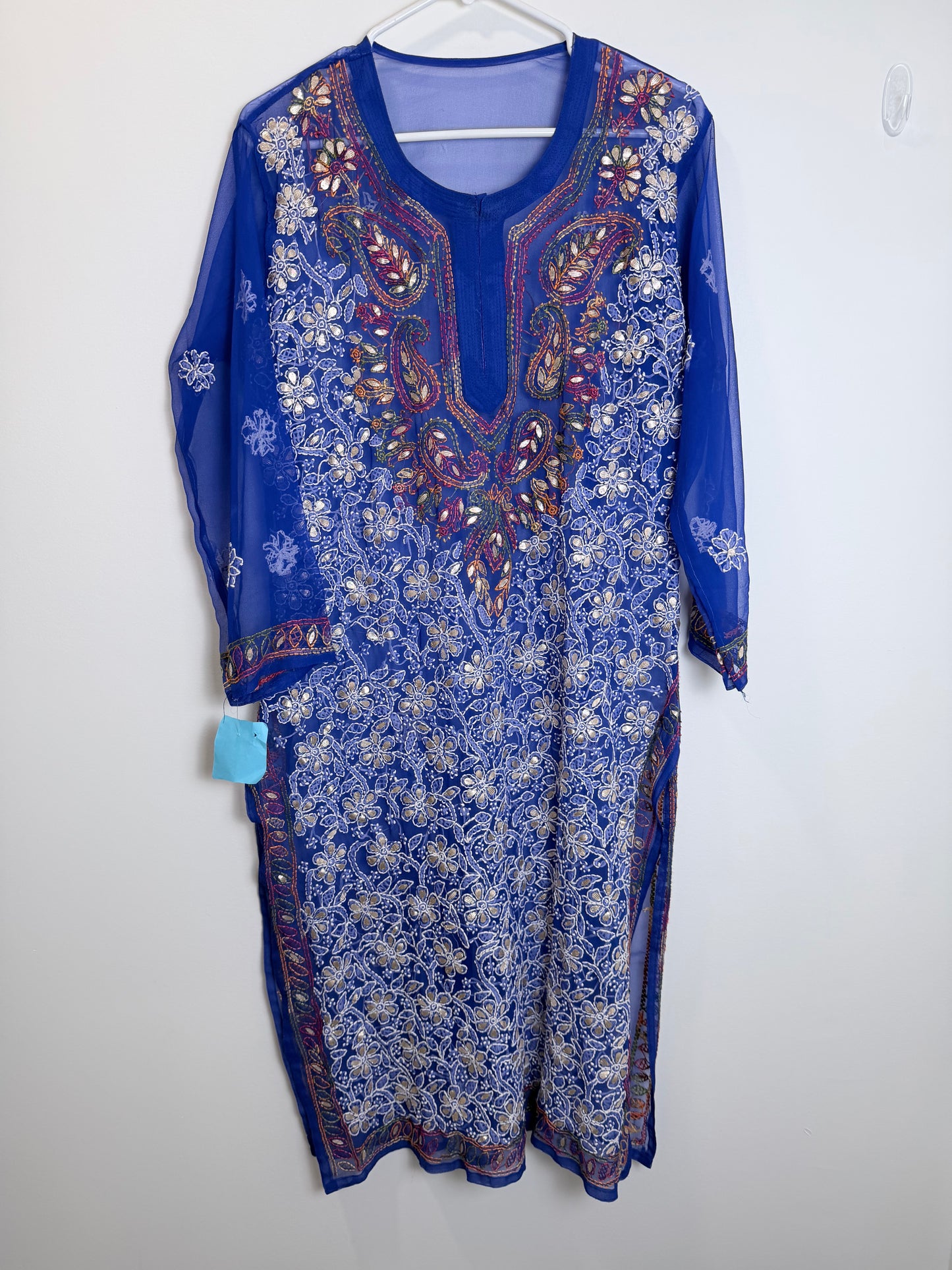 Blue see-through Kurta - 42