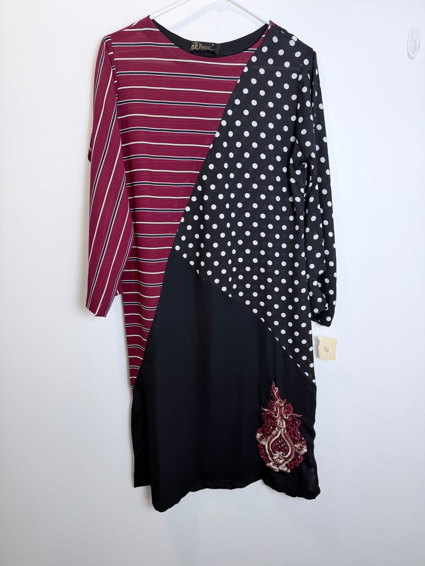 Black Red Kurta - 40