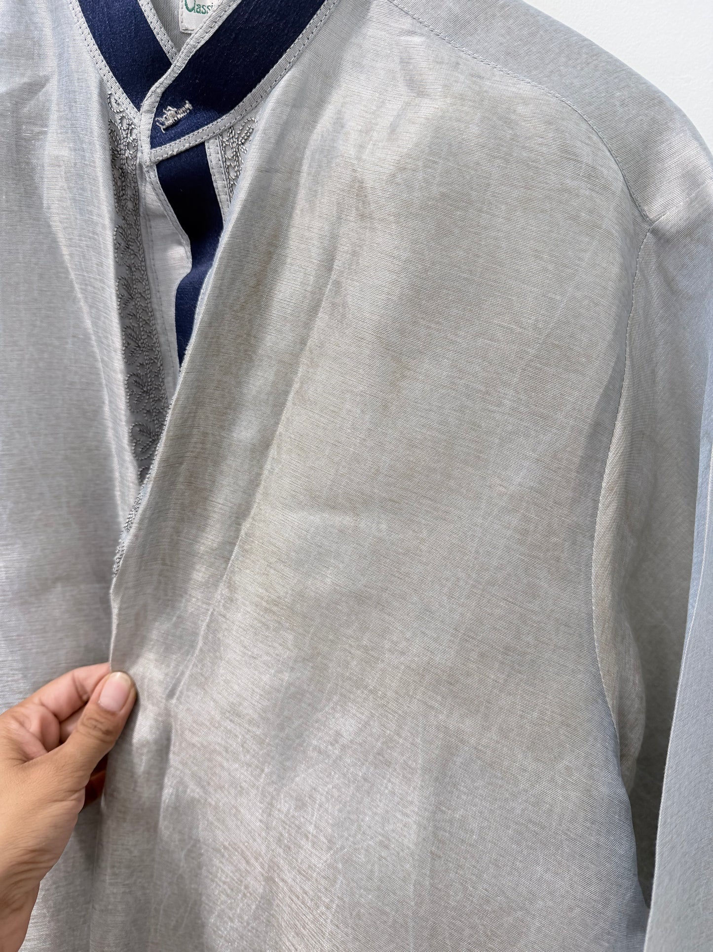 Blue Gray men’s Kurta set - large
