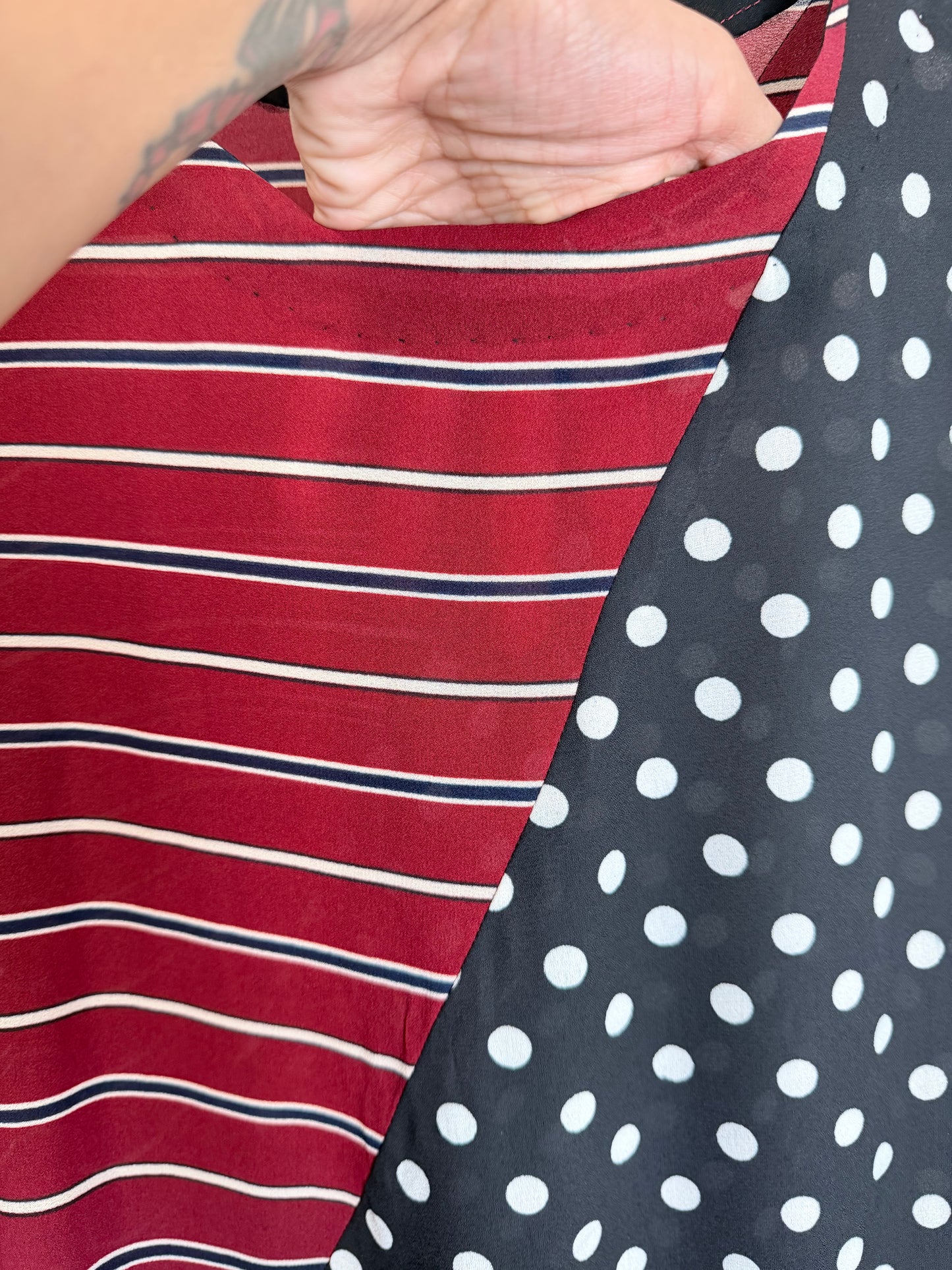Black Red Kurta - 40