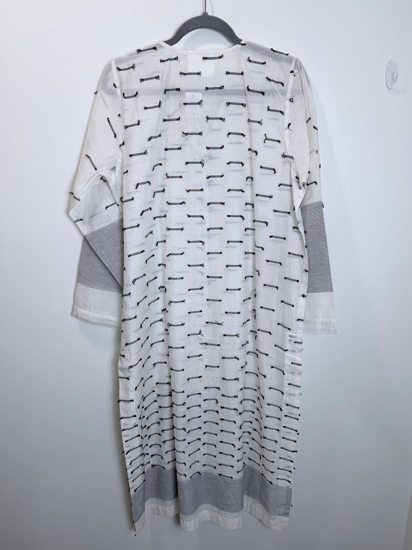 White Black Kurta - 44