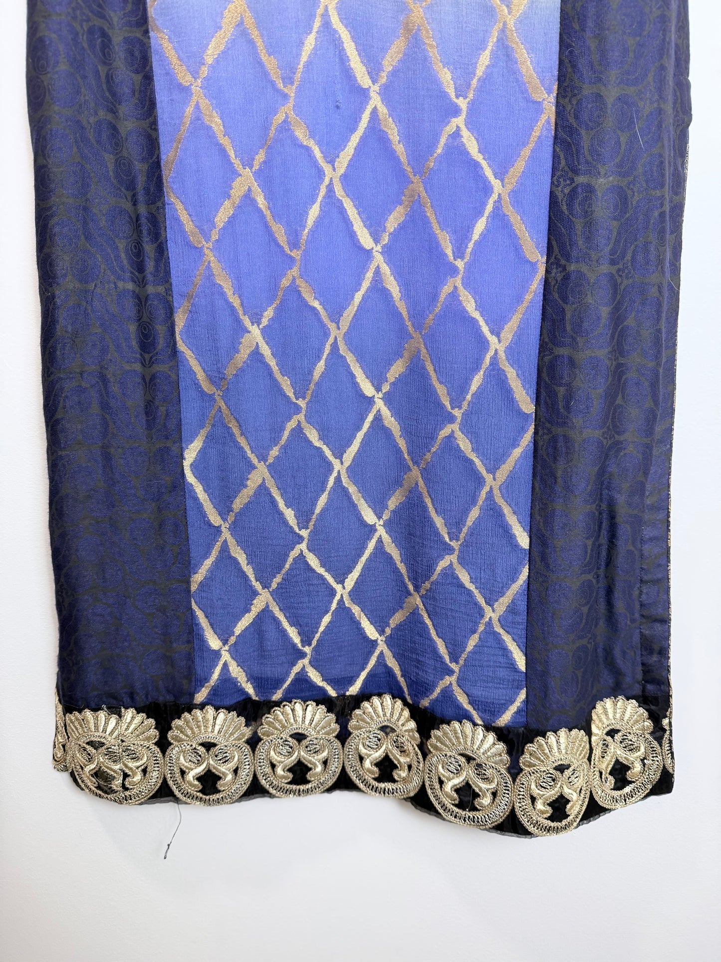 Blue Gold Kurta - 42