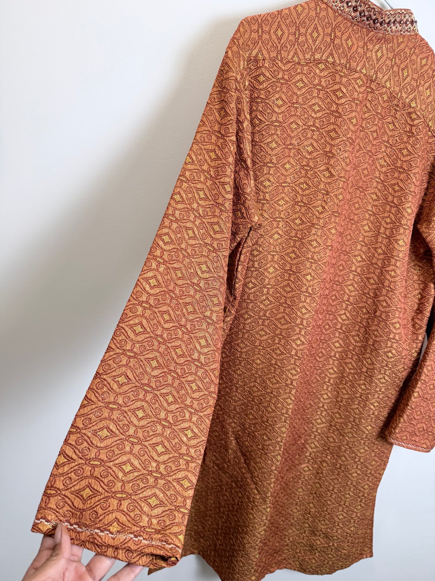 Orange Men’s Kurta - Large