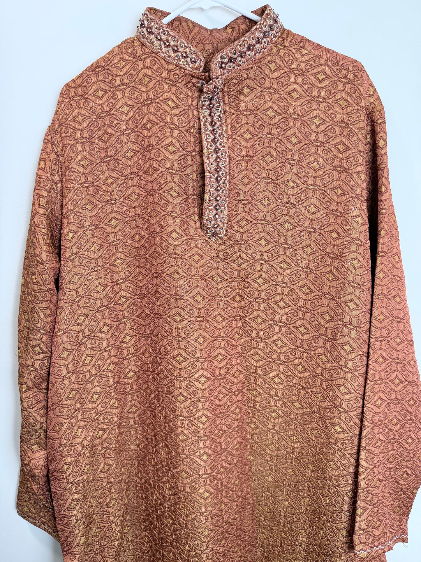Orange Men’s Kurta - Large