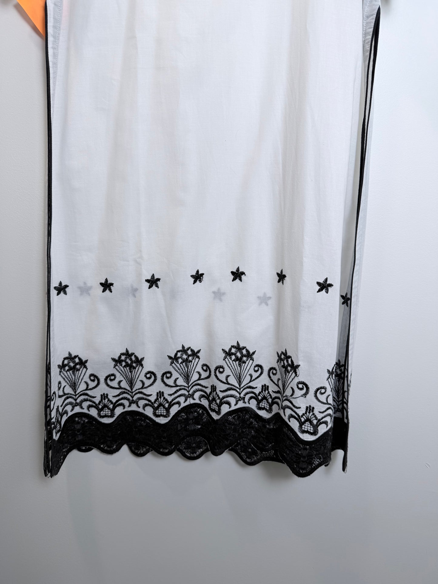 White Black Kurta - 38