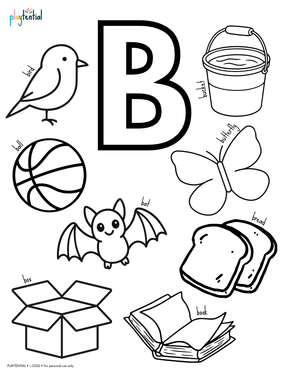 ABC Coloring Book Ages 2–5 | Printable PDF | Playtential
